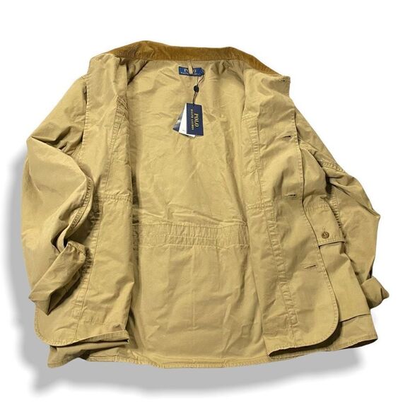 Polo Ralph Lauren Mens Khaki Shearling Patch Wading Jacket New with Tags XXL - Picture 8 of 15